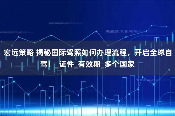 宏远策略 揭秘国际驾照如何办理流程，开启全球自驾！_证件_有效期_多个国家